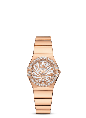 Omega Constellation Quartz 24 Polished Red Gold / Supernova / Snow